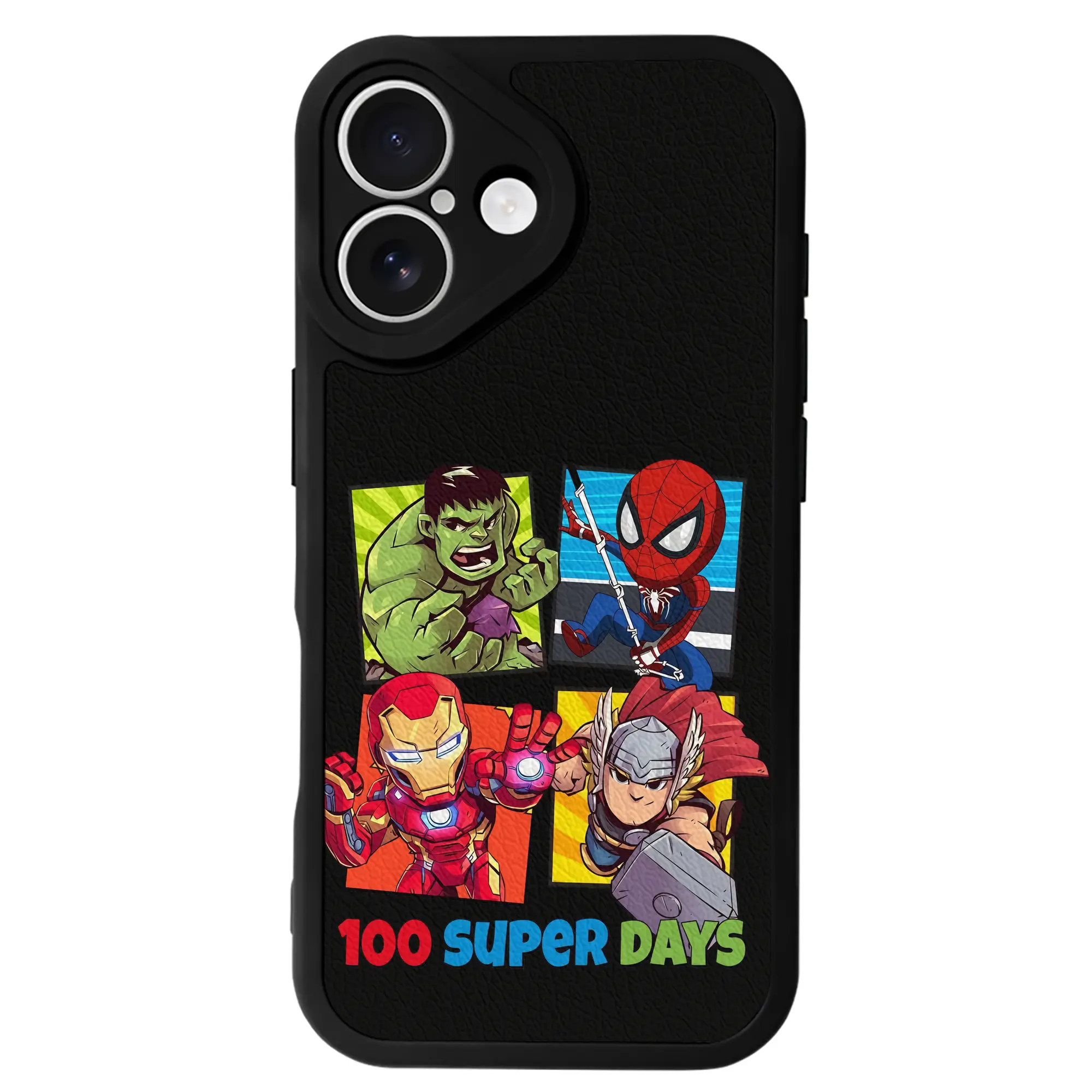 アベンジャーズ (Avenjāzu) グッズ アイアンマン（Iron Man） - IPhone 16シリーズ対応 ・ シリコンスマホケース ・ レザー調 ・ 高精度フィット ・ 耐衝撃 ・ ワイヤレス充電対応 ・ 精密カット